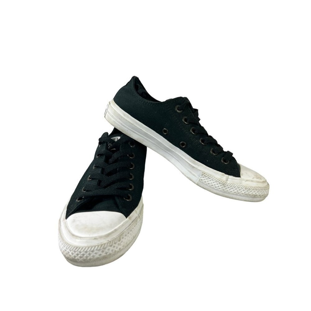 Chuck Taylors with Lunarlon Converse Black & White Low Top Sneakers